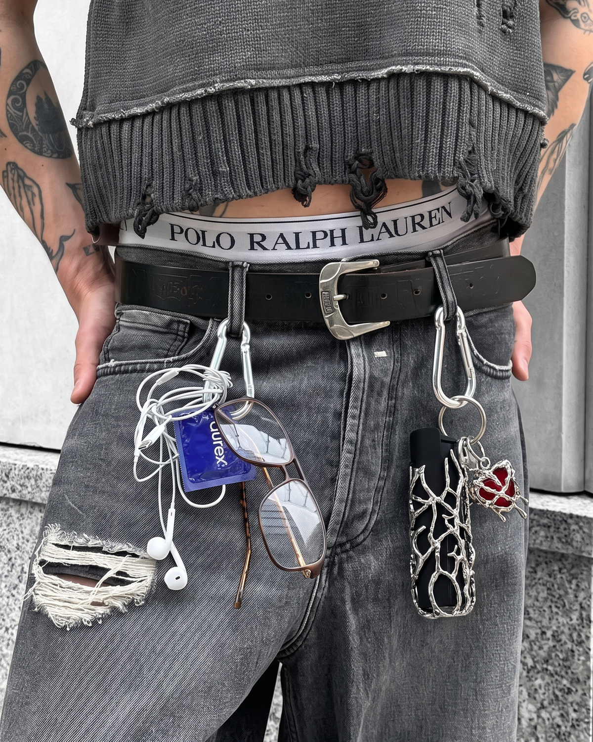Thornbound — Metal Lighter Case Bag Charm