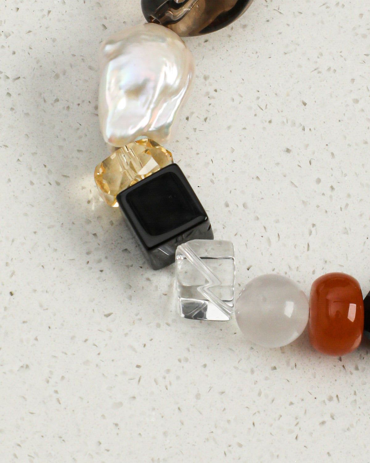 Inkstone Glow — Stone Mosaic Bracelet