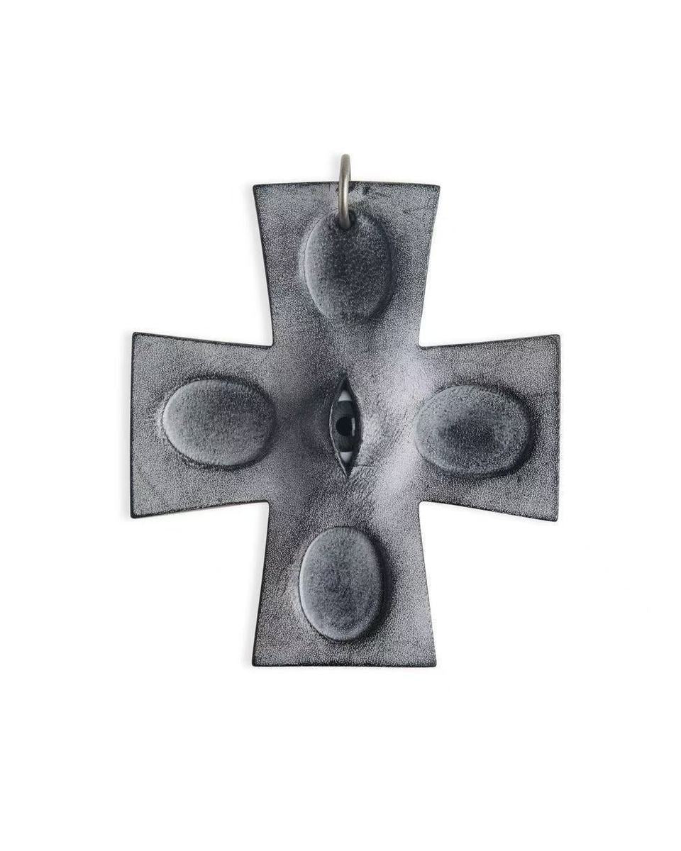 Vesper Eye — Surreal Cross Pendant Necklace