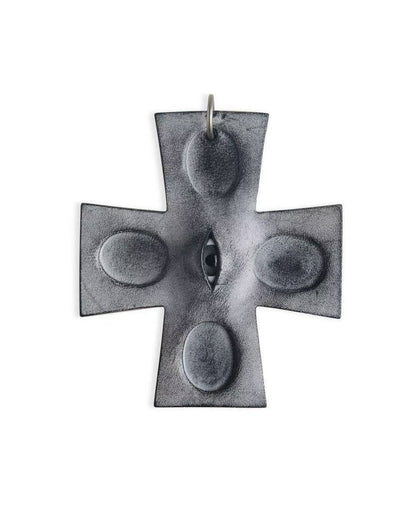 Vesper Eye — Surreal Cross Pendant Necklace