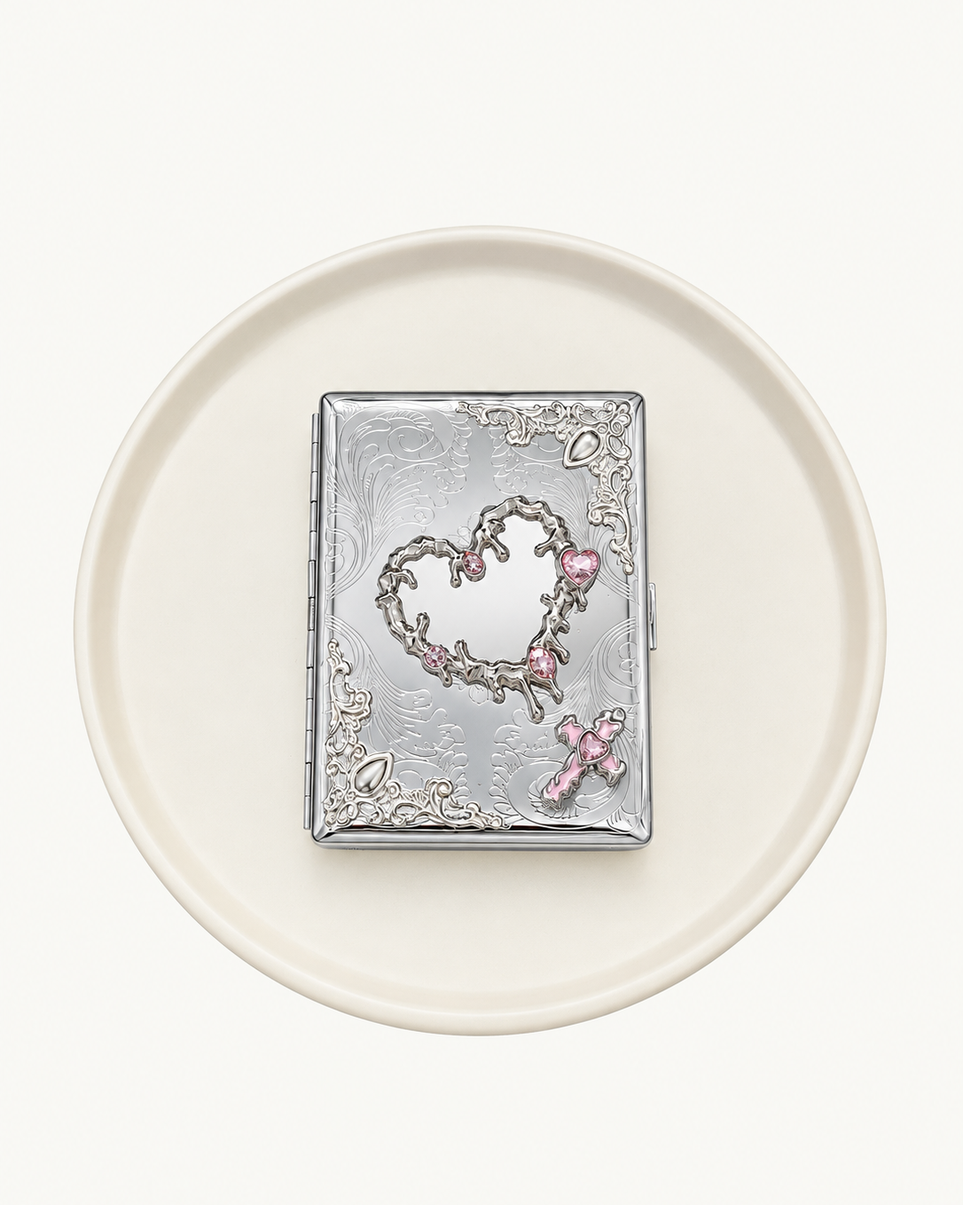 Thornheart — Gothic Mirror Cigarette Case