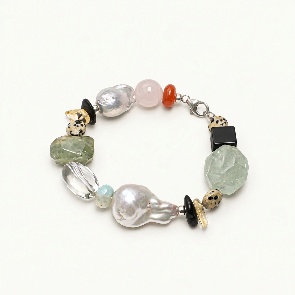 Wildwood — Gathered Gems Bracelet on ivory background