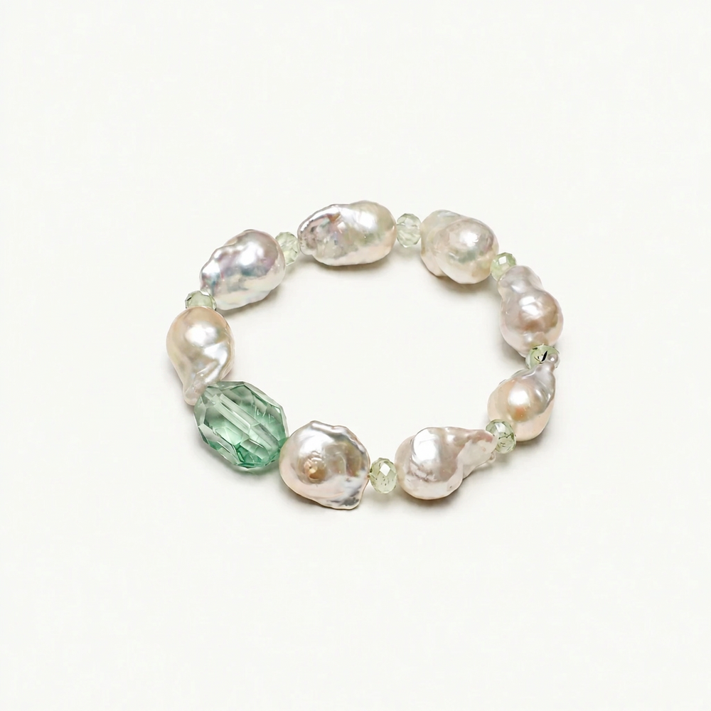 Verdant Mist — Verdant Tide Bracelet on ivory background