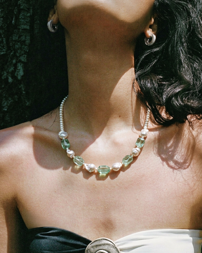 Verdant Mist — Verdant Tide Necklace worn view