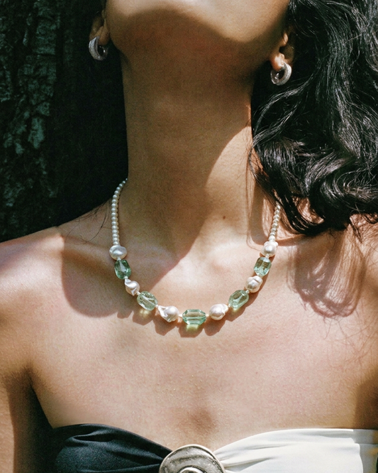Verdant Mist — Verdant Tide Necklace worn view