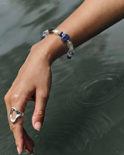 Clear Azure — Stone Facet Bracelet