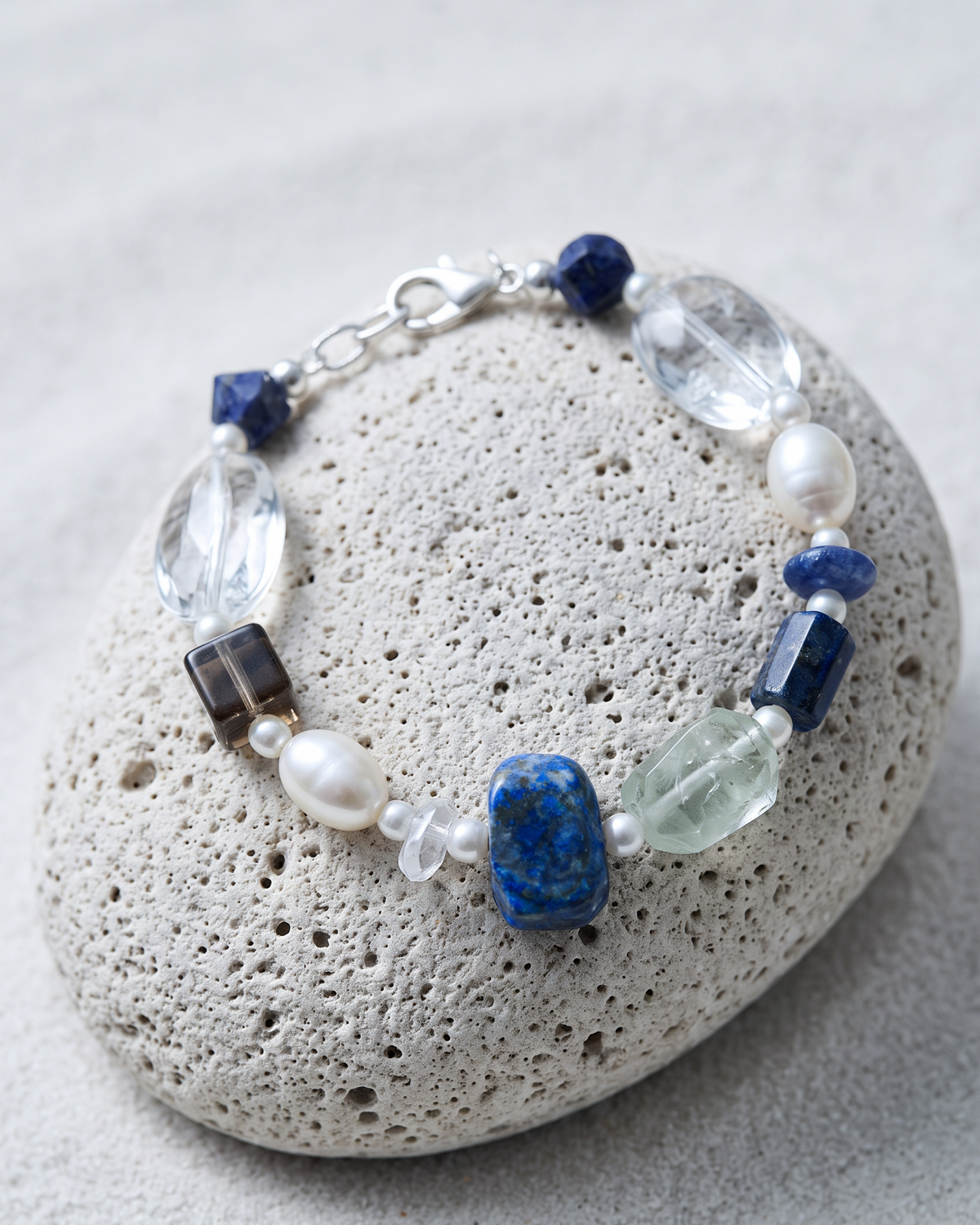 Clear Azure — Stone Facet Bracelet