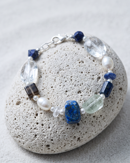 Clear Azure — Stone Facet Bracelet