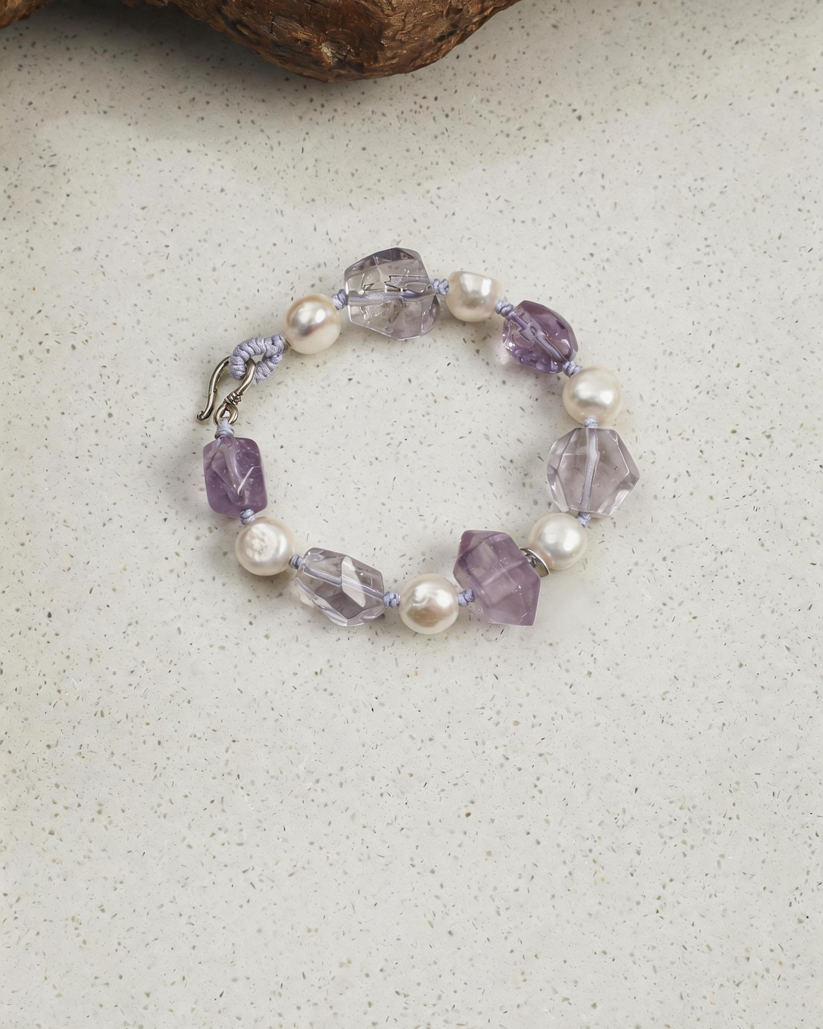 Violet Rhythm — Pearl Tide Bracelet
