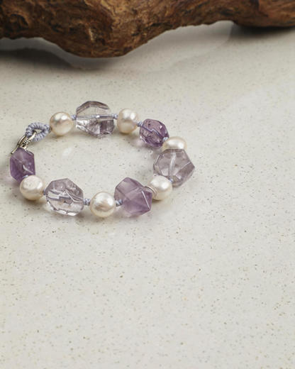Violet Rhythm — Pearl Tide Bracelet