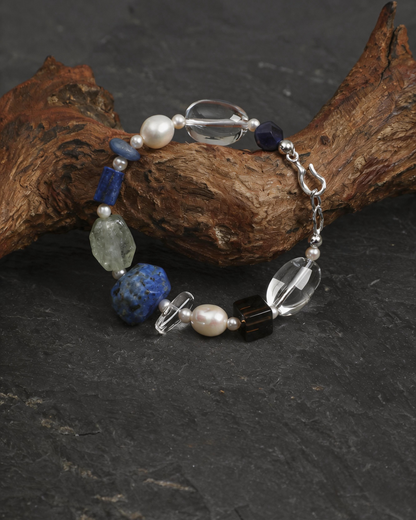 Clear Azure — Stone Facet Bracelet
