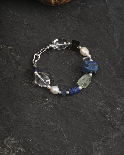 Clear Azure — Stone Facet Bracelet