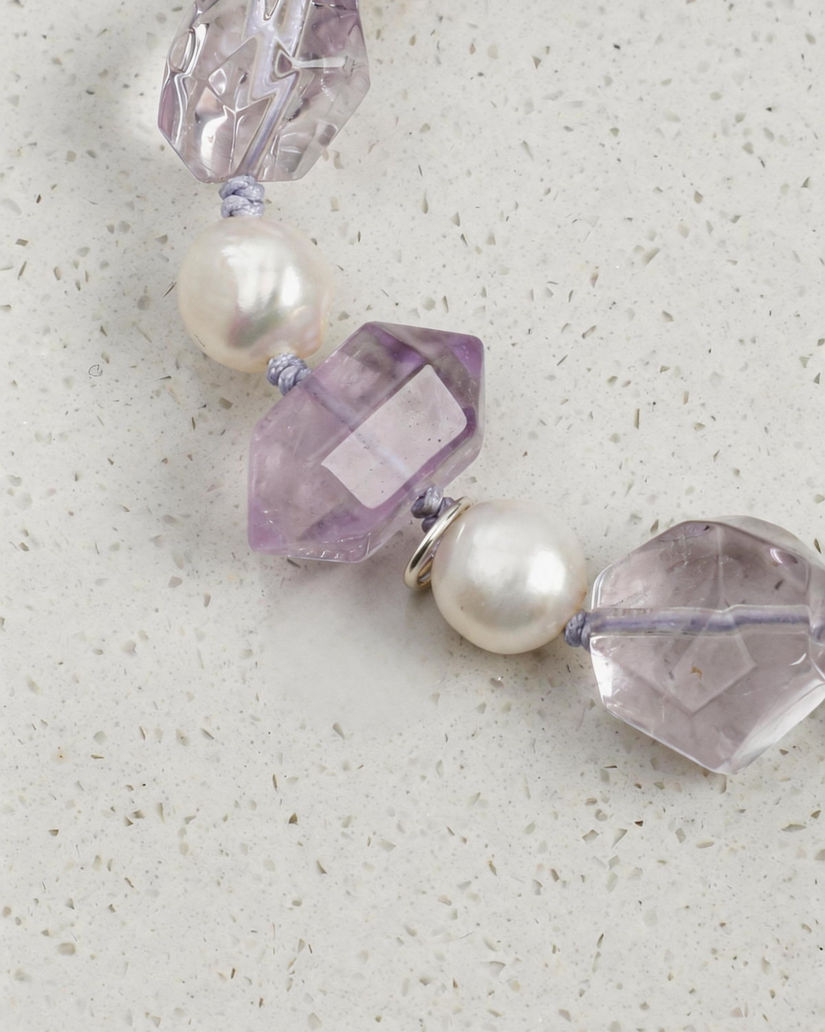 Violet Rhythm — Pearl Tide Bracelet