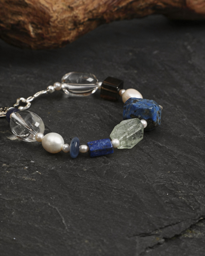 Clear Azure — Stone Facet Bracelet